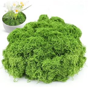 7.05 OZ Fake Moss for Potted Plants, Artificial Green Moss Decor for DIY Table Centerpieces, Gardening, Floral Wedding Decoration, Preserved Moss for Crafts (200g)