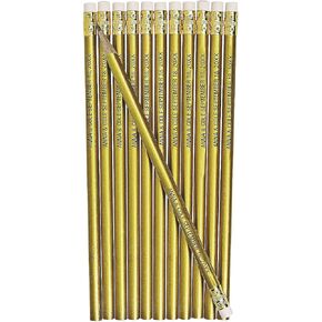 Fun Express Personalized Pencils (Green), 24 Pieces, Teaching, Writing, Branded, Office Supplies