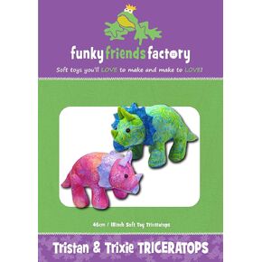 Funky Friends Factory Triceratops Sewing Pattern