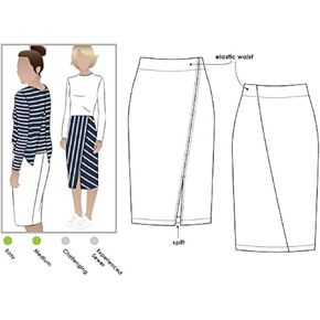 Style Arc Sewing Pattern - Taylor Knit Skirt (Sizes 18-30)