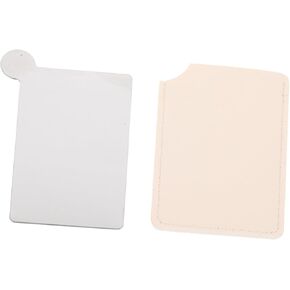 VALICLUD Cosmetic Mixing Palette with Stainless Steel Makeup Tray Blending Plate for Foundation and Color Mixing Tool for Makeup Artists and Enthusiasts and Design