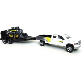 Agriculture 1/64th Dodge Pickup with Trailer and New Holland L170 Skid Steer 13862