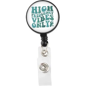 Lywjyb Birdgot Ultrasound Tech Inspired Badge Reel Sonography Personalized Gift Ultrasound Technologist Gift (high Vibes Badge)