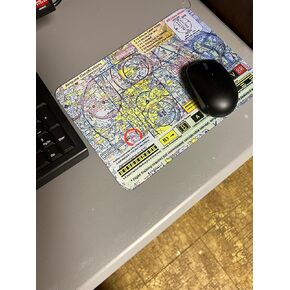 Pilot & Aviator Mouse Pad designed with VFR Sectional Chart Number