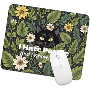 I Work Hard So My Cat Can Have A Better Life Square Mouse Pad, Non-Slip Rubber Base Mouse Mat for Office Home Work Game Study, Funny Office Mouse Pad for Man Woman Boss Mentor Leader Coworker
