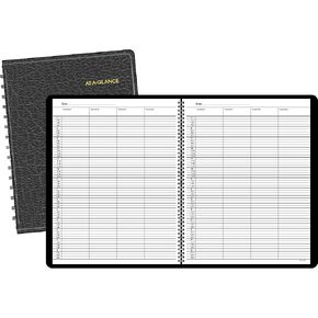 AT-A-GLANCE 8031005 Four-Person Group Undated Daily Appointment Book, 8 1/2 x 10 7/8, White