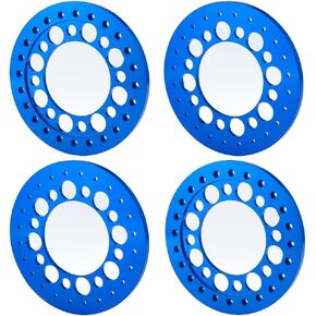 RCLIONS 4pcs Aluminum Metal 2.9" Beadlock Wheel Rim Replacement Ring for RC Crawler Car SCX6 2.9inch Beadlock Wheels (Black)