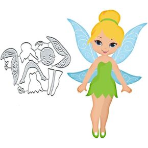 Flower Fairy Metal Die Cuts Dies Stencil, Flower Fairy Cutting Dies Cut Stencils DIY Scrapbooking Cards Photo Album Craft Decorative Embossing Paper Dies for Album Card Scrapbooking Making