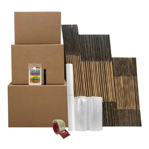UBOXES 5 Room Moving Kit 50 big moving boxes & $94 of moving supplies