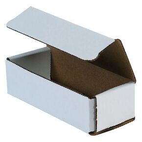 Aviditi White Corrugated Cardboard Mailing Boxes, 14 x 4 x 2 Inches, Pack of 50, Crush-Proof, For Shipping, Mailing and Storing