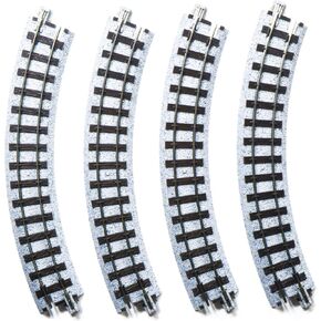 KATO Narrow Gauge Unitrack Curved Railroad R183-45°, 4 Pieces, 52-220 Railway Model Supplies
