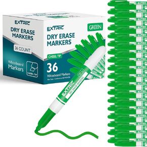 Black Dry Erase Markers, 36 Count Whiteboard Markers Chisel Tip, Bulk Classroom White Board Marker Dry Erase, Low Odor Chisel Tip Erasable Markers