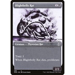Magic: the Gathering - Blightbelly Rat (289) - Showcase - Phyrexia: All Will Be One