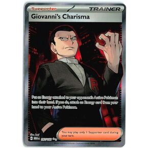 Pokemon - Giovanni's Charisma 197/165 - Pokemon 151 - Full Art Ultra Rare - Single Card