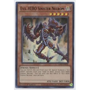 Evil Hero Sinister Necrom (Red) - LDS3-EN026 - Ultra Rare - 1st Edition