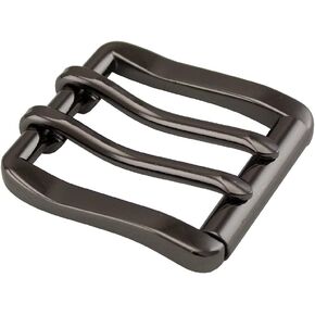 Messina 2 Prong Roller Belt/Strap Buckles (Gunmetal)