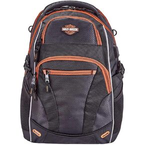 Harley-Davidson Renegade II Hi-Tech External USB Port Backpack - Rust/Black
