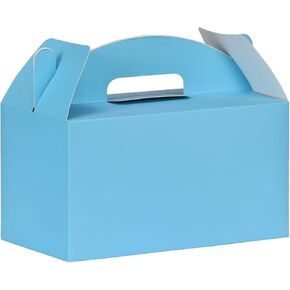 Aosric 30 Pcs Large Party Favor Boxes, 9.45x5x5 Inch Black Treat Boxes, Gable Boxes Candy Boxes Goodie Boxes Paper Gift Boxes with Handles for Kids Birthday Party Decoration Baby Shower Wedding