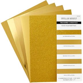Spellbinders Gold Assorted Pack Cardstock