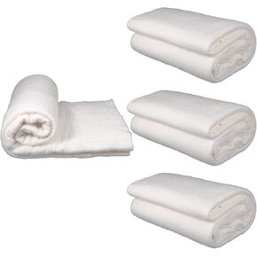 3 Pcs Natural Cotton Quilt Batting Heat Resistant Batting Warm White Cotton Lightweight Lining for Potholders Quilting Fabric Sewing Crafts Wearable Arts Place Mat(45 x 60 Inch)