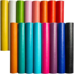 Faux Leather Sheets for Crafts, 16PCS/Set 8.3" x 12"(21cm x 30cm) A4 Synthetic Leather for Earrings Bows Making, PU Leather for DIY Projects (Thin Material)