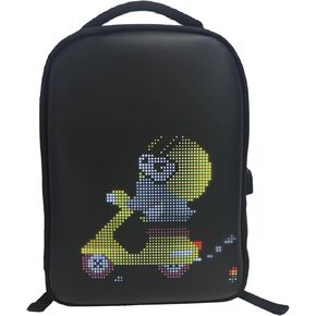 led screen backpack, Programmable Full Color Screen Backpack, Waterproof Laptop Backpack, Navigation signal real-time display for Travel, Motorcycle Backpack, Valentines Day Gifts for Men or Women