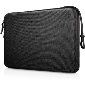 Fintie 13-14 inch Hard Laptop Sleeve Case for MacBook Air 13-in. M4 /A3240 2025, M3/A3113, M2/M1, MacBook Pro 14-in M4 A2918 /M3/M2/M1, iPad 12.9-13in Shockproof EVA Carrying Bag, Black