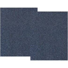 MECCANIXITY Glitter Heat Transfer Vinyl Iron On Vinyl Navy Blue 12" x10" for DIY T-Shirt, Bag, Shoes, Hat, Uniform, Pillow Pack of 2