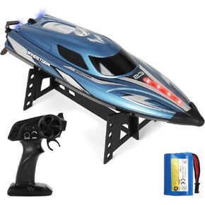 RC Boat for Adults-Remote Control Boat for Lakes-High Speed 25+ KPH-Toys for Ages 8-13 (Blue)