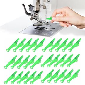 Fish Mouth Needle Threader for Sewing Machine, Quick Sewing Needle Threader Tool, 30pcs Fish Type Sewing Machine Needle Threader, Sewing Threaders for DIY and Sewing Machine