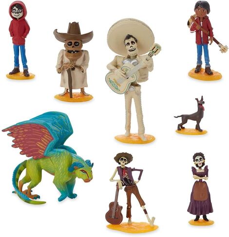 مجموعة ألعاب Disney Coco Deluxe - تشمل 10 شخصيات ألعاب مفصلة للغاية من الشخصيات المحبوبة - مثالية للعب والتجميع الخيالي - هدية رائعة لمحبي أفلام Coco ، مناسبة لجميع الأعمار in Saudi Arabia