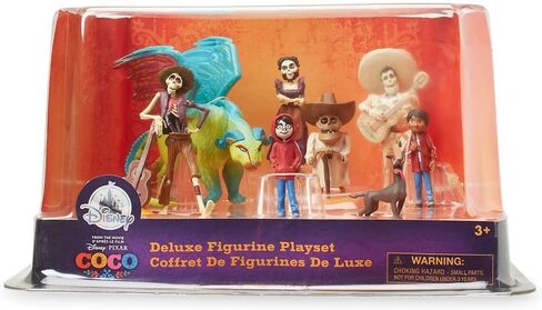 مجموعة ألعاب Disney Coco Deluxe - تشمل 10 شخصيات ألعاب مفصلة للغاية من الشخصيات المحبوبة - مثالية للعب والتجميع الخيالي - هدية رائعة لمحبي أفلام Coco ، مناسبة لجميع الأعمار in Saudi Arabia