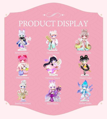 Rolife Blind Box Action Figure Toys -Suri Fairy Town - Cute Kawaii Mini Dolls 4.7 "التماثيل التماثيل هدايا عيد ميلاد الهالوين للفتيات الفتيات ، 1pc in Saudi Arabia