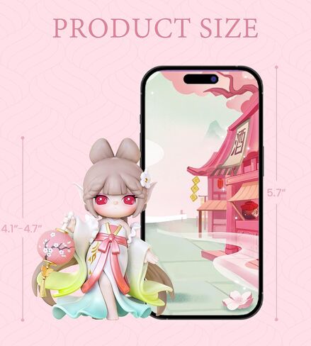Rolife Blind Box Action Figure Toys -Suri Fairy Town - Cute Kawaii Mini Dolls 4.7 "التماثيل التماثيل هدايا عيد ميلاد الهالوين للفتيات الفتيات ، 1pc in Saudi Arabia