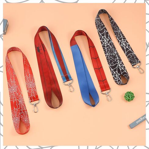 GTOTd Spider Web Cool Teacher Neck Lanyard（4 Pack） for Key String Wallet.Cartoon Cute Stuff Accessories Decor Gifts Merch Party Supplies ID Card Badge Holders Keychain for Kids Teens Student Office in Saudi Arabia