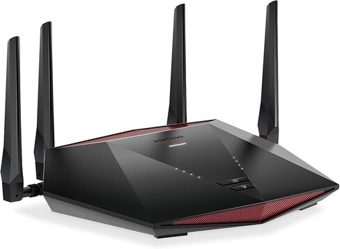 NETGEAR XR1000-100NAR Nighthawk AX5400 5.4Gbps 6-Stream Pro Gaming WiFi 6 Router - Certified Refurbished in Saudi Arabia