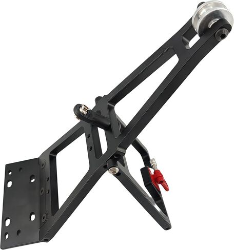1/10 RC Tow Truck Build Kit ، Winch Double Stent Rescue Tow Crane Arm Wrecker for Traxxas SCX10 TRX4 Capra LCG ، accessories diy uccessories ، RC Crawler Tow Kit (Black) in Kuwait