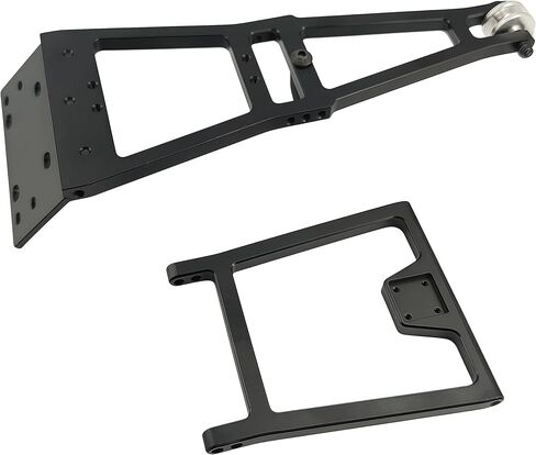1/10 RC Tow Truck Build Kit ، Winch Double Stent Rescue Tow Crane Arm Wrecker for Traxxas SCX10 TRX4 Capra LCG ، accessories diy uccessories ، RC Crawler Tow Kit (Black) in Kuwait