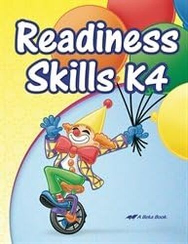 Readiness Skills K4 - Abeka 4 Year Old Kindergarten Development Skills Activity Student Work Book in Saudi Arabia