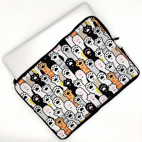 13-15 Inch Blue Dogs Print Laptop Sleeve Case/Water-Resistant Neoprene Notebook Computer Pocket Tablet Briefcase Carrying Bag/Pouch Skin Cover for HP/Dell/Lenovo/Asus/Acer/Apple in Saudi Arabia