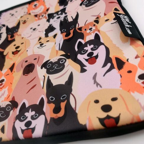 13-15 Inch Blue Dogs Print Laptop Sleeve Case/Water-Resistant Neoprene Notebook Computer Pocket Tablet Briefcase Carrying Bag/Pouch Skin Cover for HP/Dell/Lenovo/Asus/Acer/Apple in Saudi Arabia