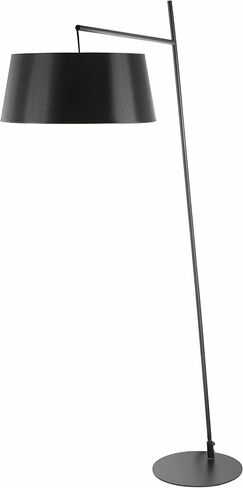 MPOROKOSO BOHO مصباح أرضية لغرفة المعيشة - الظل الجوت ، الروطان - الإضاءة الدائمة للحديد - الأسود ، الرمادي ، الفحم ، البيج - 66 'ح. in Kuwait