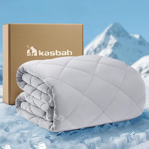 KASBAH Cooling Blanket for Dogs Pee-Proof Dog Blanket for Couch Bed Car Seat Protect Washable Reversible Design Q-MAX>0.5 Dog Cool Blankets in 3 Sizes for Small, Medium & Large Dogs in Saudi Arabia