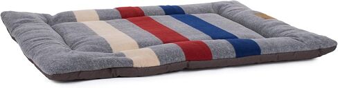 Pendleton Fleece Comfort Cushion Dog Bed - Cabin Stripe Shale, L in Saudi Arabia