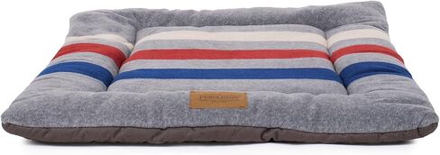 Pendleton Fleece Comfort Cushion Dog Bed - Cabin Stripe Shale, L in Saudi Arabia