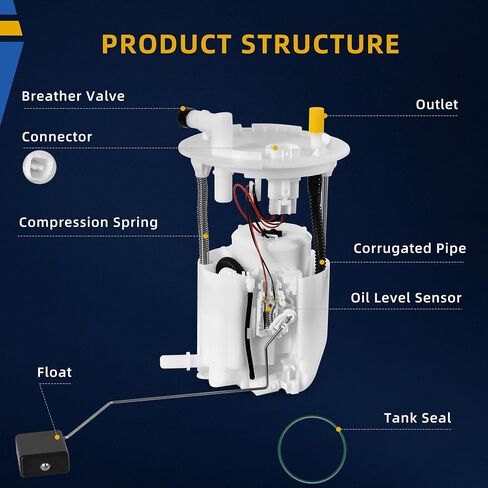 DWVO Fuel Pump Compatible with 1990-1996 Ford F150 F250 F350 1997 F-250 HD L6 V8 in Saudi Arabia