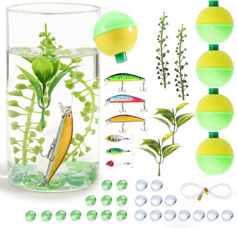 Fishing Themed Vase Fillers Gone Fishing Birthday Party Supplies Kit for 17Pcs Fishing Party Decorations Gift for Father's Day in Kuwait