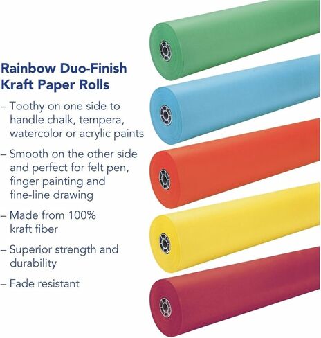 Pacon® Rainbow Duo-Finish Kraft Paper Roll ، 36 "× 1000" ، الزمرد in Saudi Arabia