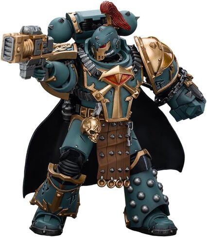JOYTOY Action Figure 1/18 Warhammer The Horus Heresy Sons of Horus MKVI Tactical Squad Legionary with Legion Vexilla Collection Model Birthday Gifts (JT9480) in Saudi Arabia