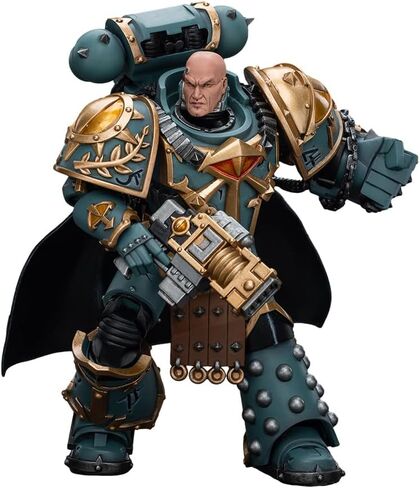 JOYTOY Action Figure 1/18 Warhammer The Horus Heresy Sons of Horus MKVI Tactical Squad Legionary with Legion Vexilla Collection Model Birthday Gifts (JT9480) in Saudi Arabia